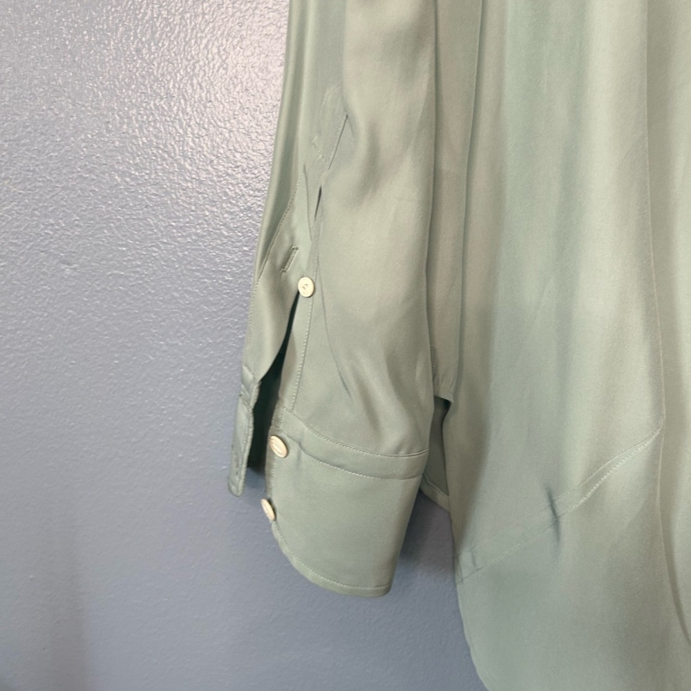 Rag & Bone Silk Button Up Collared Blouse - image 8